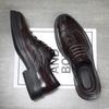 Spring Trend Casual Men'S Shoes Gentleman'S First Layer Cowhide Brock Carved Men'S Leather Shoes