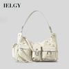 Large-Capacity Multi-Pocket Motorcycle Bag One-Shoulder Messenger Hot Girl