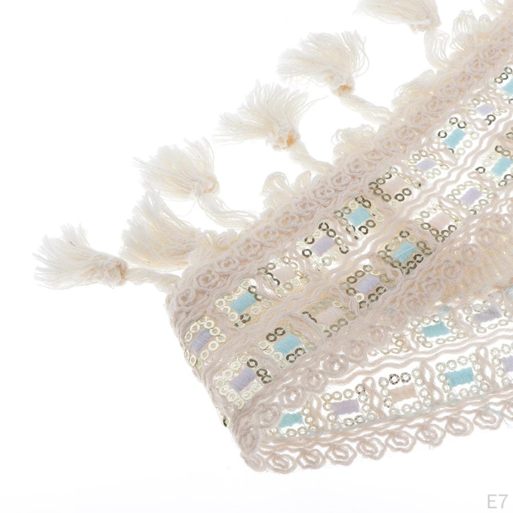 Embroidery Ribbon Tassel Ball Fringe Edge DIY Applique Decor