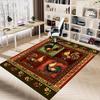 1PC Rooster Farmhouse Non-Slip Floor Carpet Compatible for Office&Living Room&Bedroom&Dining room - Flat- Soft & Pattern, Vibrant Colors-W301