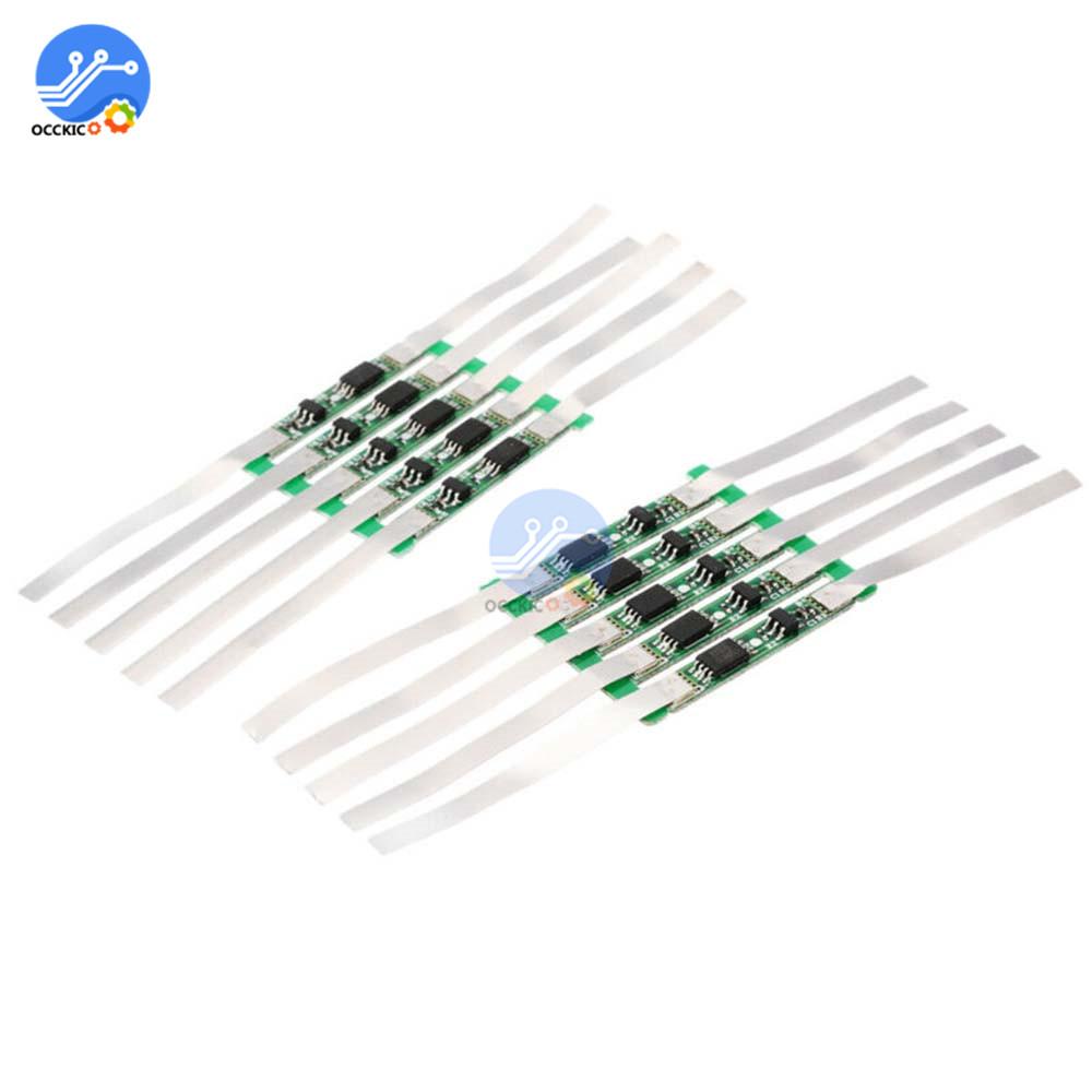 10pcs BMS 1S 3.7V 2A/3A/4.5A/6A/7.5A/9A 18650 Li-ion Lithium Battery Charging Protection Board 1/2/3/4/5/6 Mos Lipo Charging