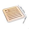 Bamboo Kung Fu Tea Tray Chinese Style,Drainage Reservoir,Gift,Small with Water Storage Table Serving