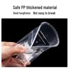 Disposable Plastic Round Lunch Box with Lid (750ml, 50-Pack)