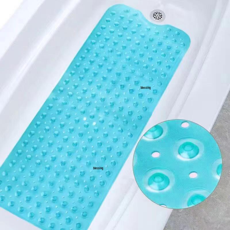 Bathtub Anti-Slip Shower Mat - Bathroom Foot Pad with Suction Cups to Prevent Falls