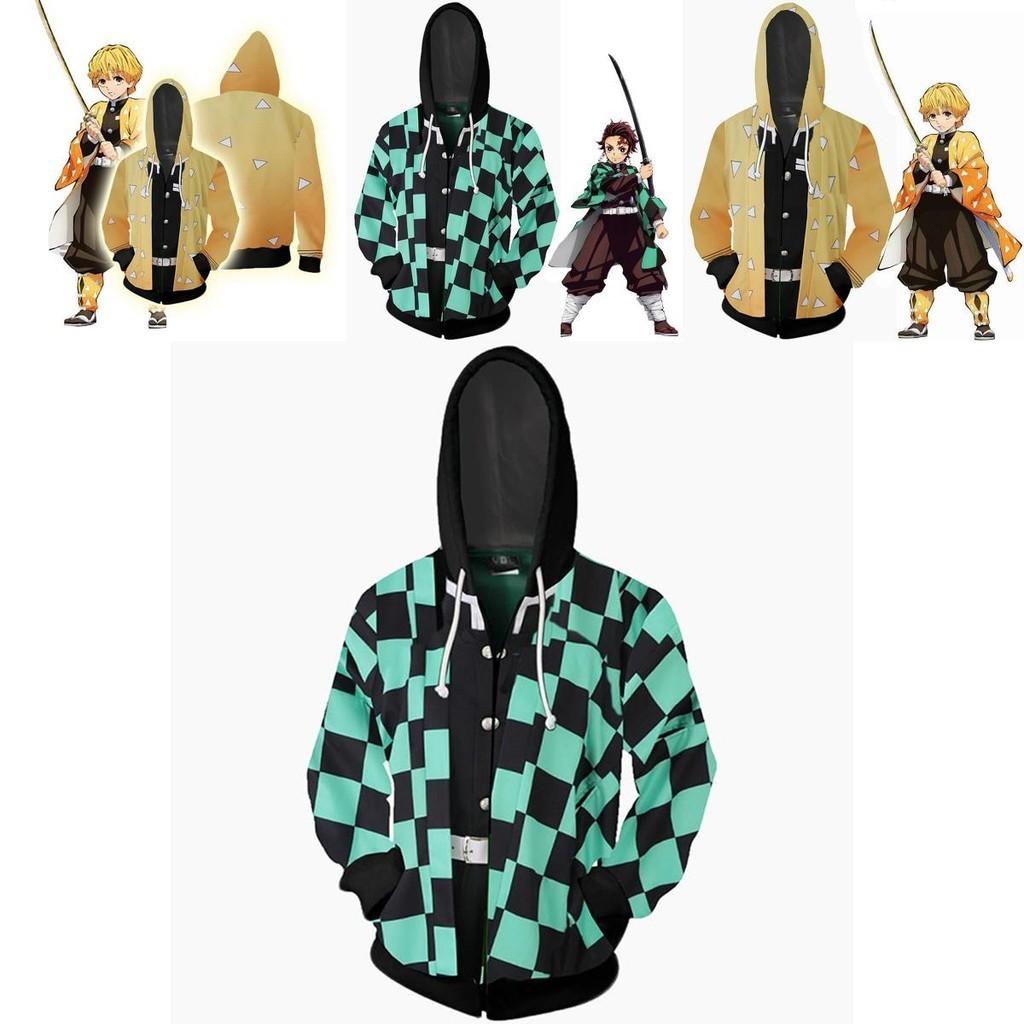 Moletom com Zíper Macio e Vibrante Kimetsu No Yaiba Para Conforto