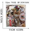 52 Pezzi Stoffa Ricamata Mista Tema Western Denim Adesivo Stile Punk Teschio Patch Adesivo Decorazione Vestiti Cactus