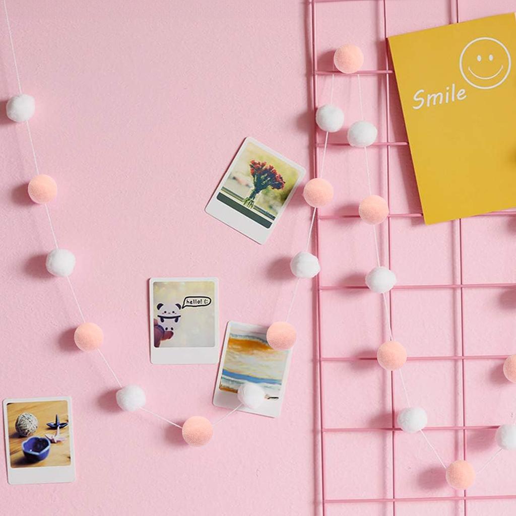 2M Felt Ball Garland Pompom String Ornaments For Boho Home Bedroom Decor Baby Shower Birthday Christmas Wall Decor