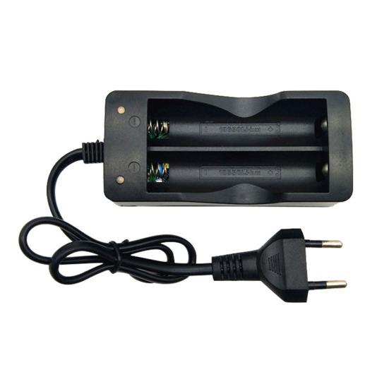 US/EU Plug Double Slots 18650 Lithium Battery Charger Adapter with LED Indicator