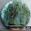 Metalowa Sztuka Ścienna Bonsai w Stylu Vintage do Wystroju Domowego Baru Kawiarni Biura