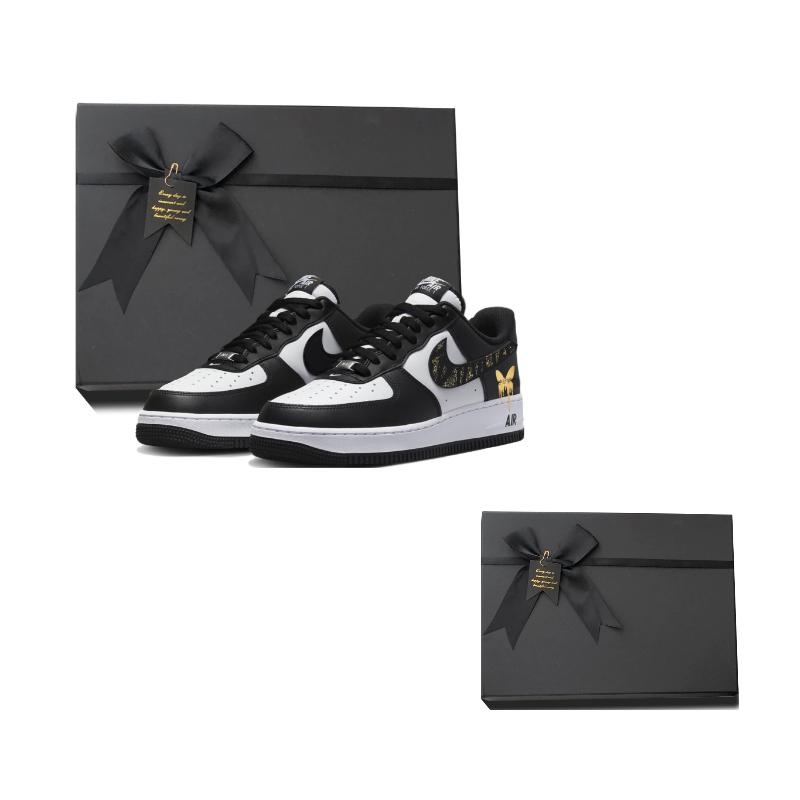 

Nike Air Force 1 Slip Resistant Abrasion Resistant Balance Low top Skateboard Shoes Unisex Black Gold DV0788-001(Team384-BOX) 44.5