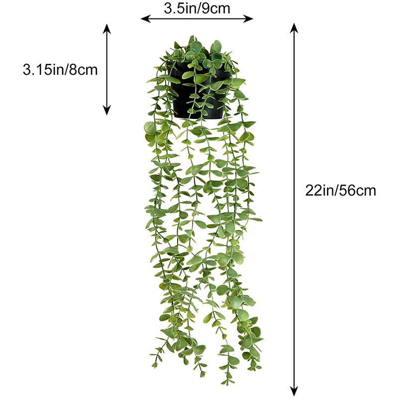 Eucalyptus Indoor Wall Decor Faux Plant With Plastic Leaves For Home Office