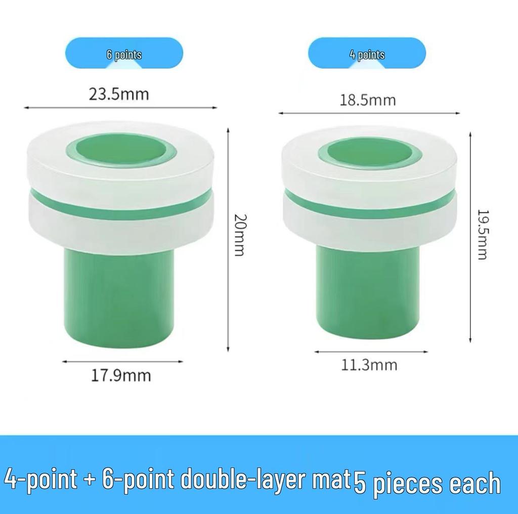 Thickened Silicone Pad for 4-Point Faucet Sealing - No Raw Tape Needed, High Temp Resistant