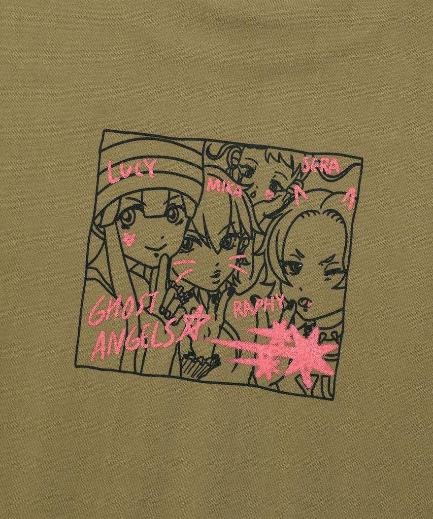 NICEGHOSTCLUB Ghost Angels Photo Big Big Tee_Khaki(Ng2Fmut543A)