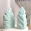 DIY Silicone Candle Mold Leaf Shape Scented Candle Resin Geometric Large Scallop Soap Wax Mold for Home Decor