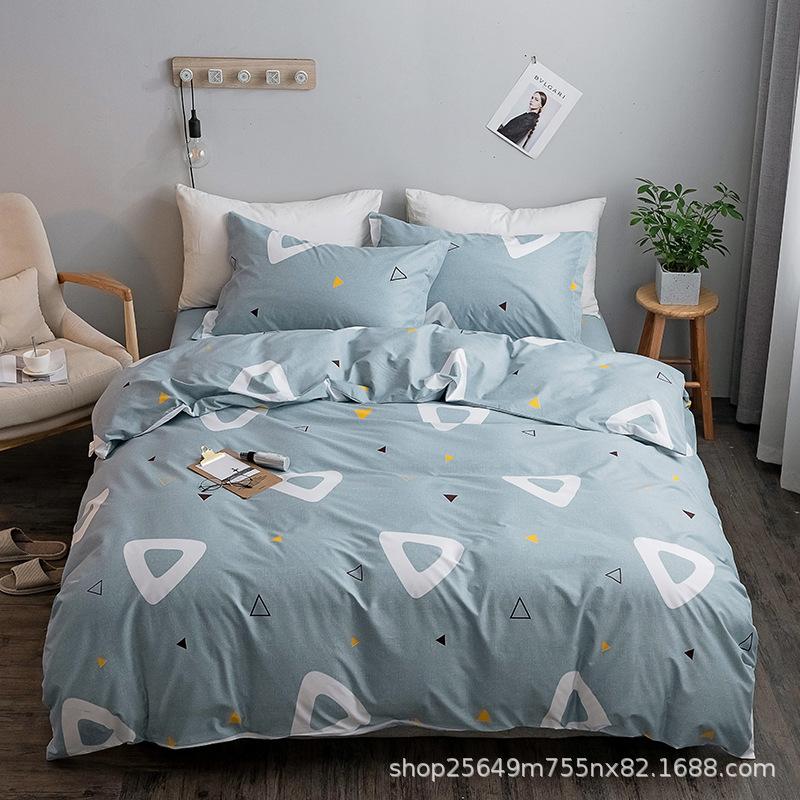 Thickened three piece and four piece bedding sets
