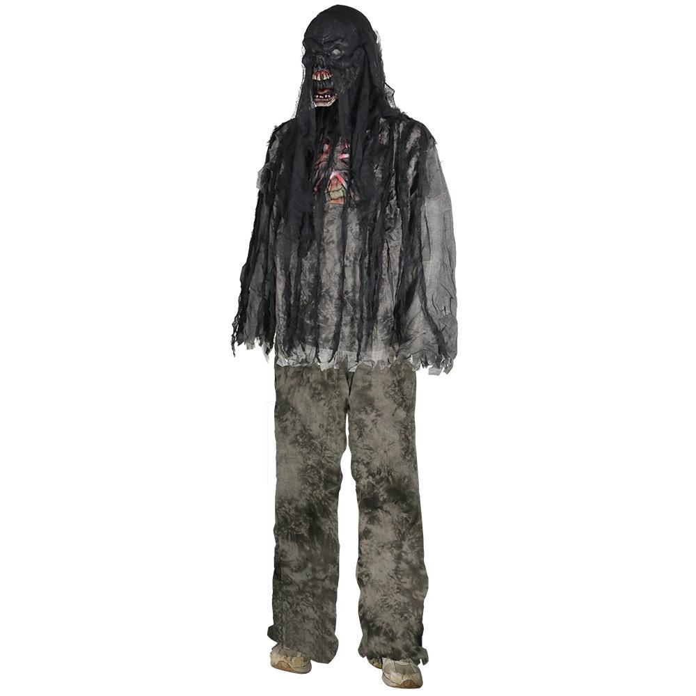 Burnt Zombie Costume Set: Halloween Masquerade Party and Haunted House Props