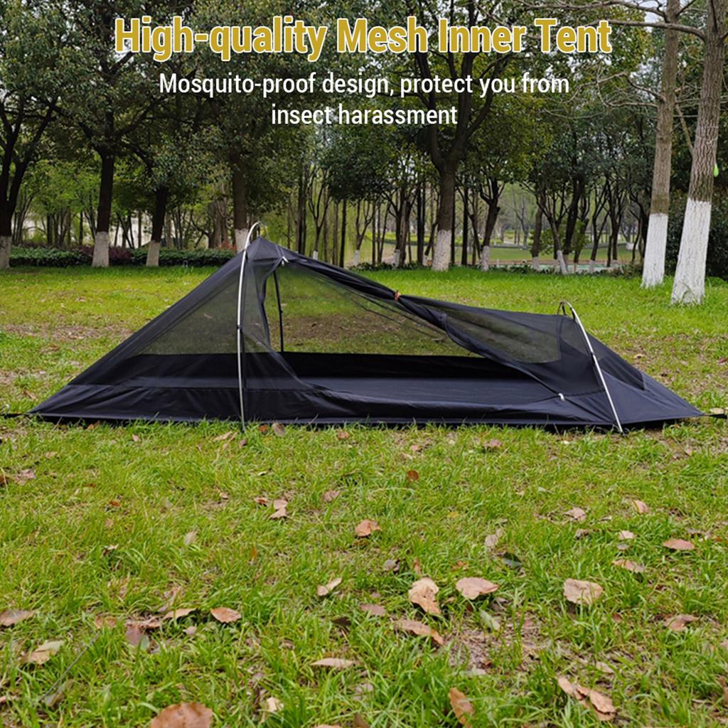 Tent Ground Cloth for Backpacking Tent 1 Person Ultralight Aluminum Pole Stormproof Camping Tent Suitable for Four
