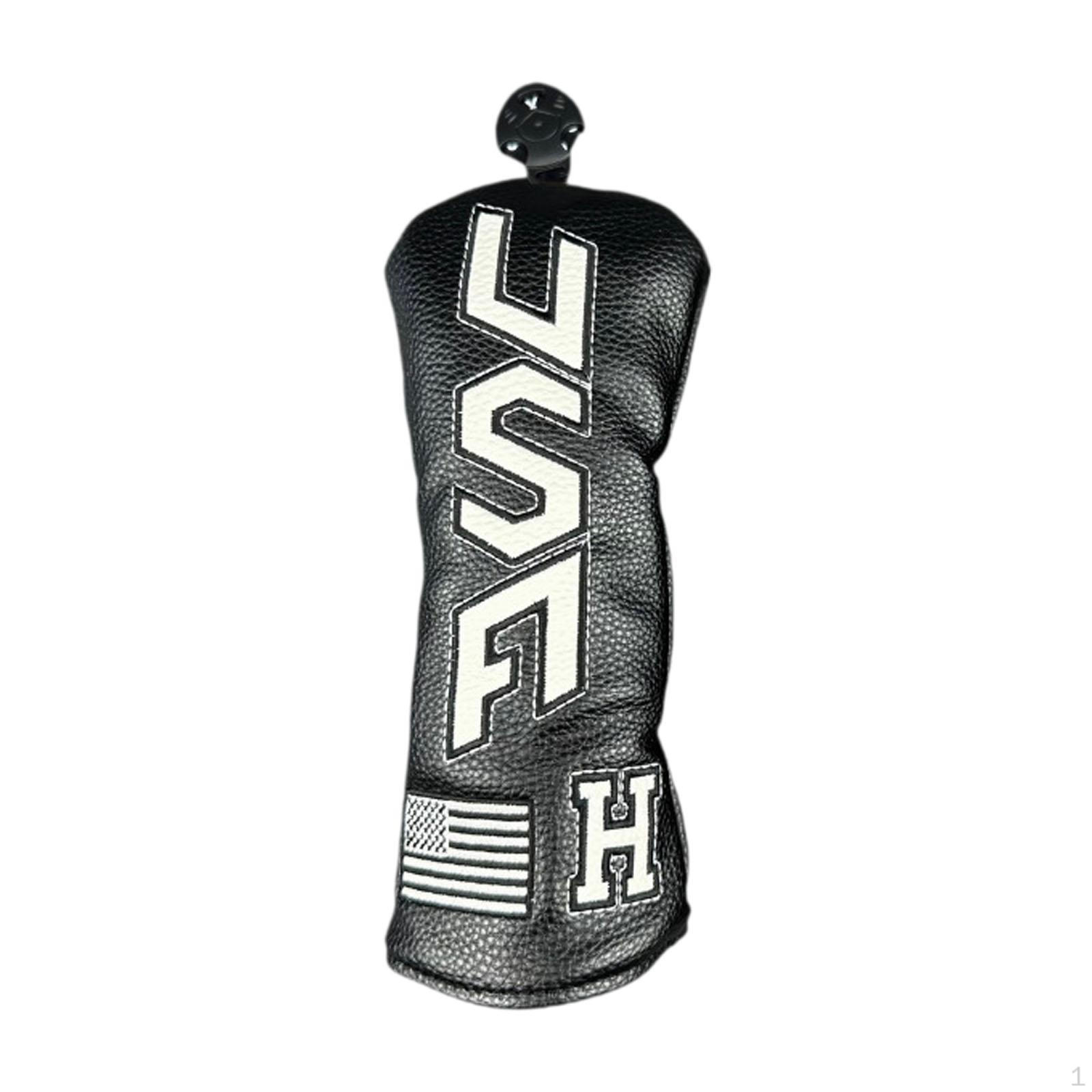 

Чехол для головки клюшки для гольфа Тренировочный инвентарь Оборудование для гольфиста Портативный Защитный S Black White Text