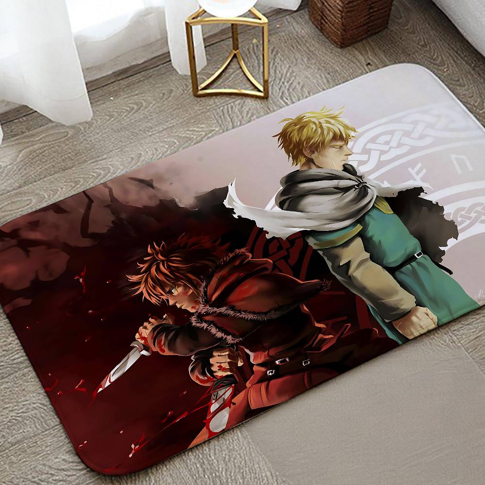 Aniem Vinland Saga Carpet Bathroom Anti-slip Mat Door Mat Home Decoration Mat Entrance Door Mat Scratch-resistant Door Mat
