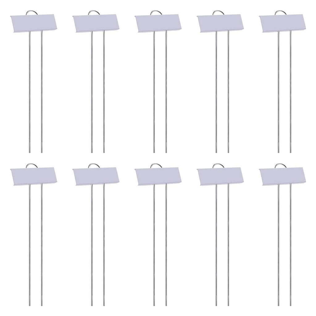 10x Metal Plant Tags Plant Category Tag Easy To Use Rustproof Garden Signs Planting Seedling Stake for Vegetables Herb Flower