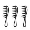 Hair Comb With Fish Bone Handle Large Teeth Styling Brush For Mens Hair Styling And Haircare