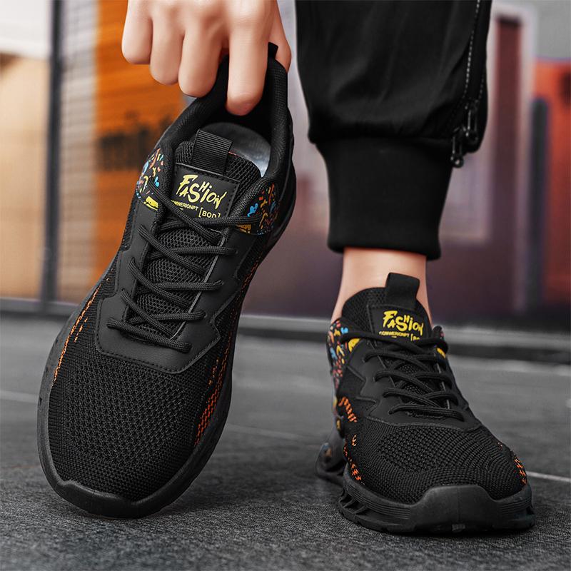 Мужская повседневная спортивная обувь Дышащая сетка Низкий верх Удобная Нескользящая — фото 7
