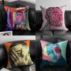 Hip-hop Singer Mac Miller-M Pillow Case Anti-dustmite Pillowcase Invisible Zipper Silky Short Plush Sofa Cushion Cover
