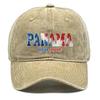 "PANAMA" "ARRIBA PANAMA" Flag Printed Sun Hat , Adjustable Snapback Baseball Cap Curved Brim Hip Hop Vintage Non-Stretch Fabric Sun Hat