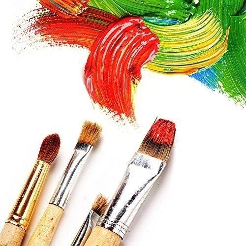 36/24 Pcs Paint Brushes Art Set for Acrylic Oil Watercolor Gouache