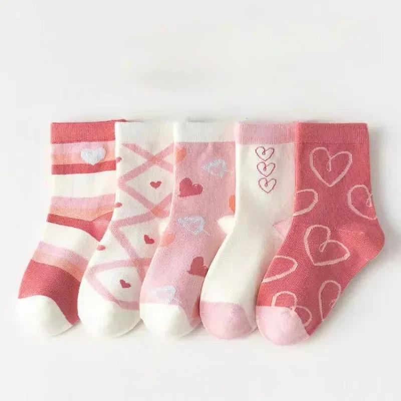 Chaussettes D'hiver épaisses Pour Bébé - Coton Chaud, Motifs Rayés, Mi-mollet