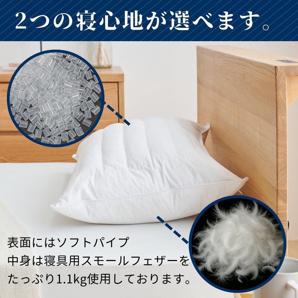 Premium Sleep Hotel Pillow, Pipe Feather Pillow, Approx. 17.5 X 24.5 Inches (43 X 63 Cm), Extra Feather, Standard Size, Feather Piper Pillow, Feather