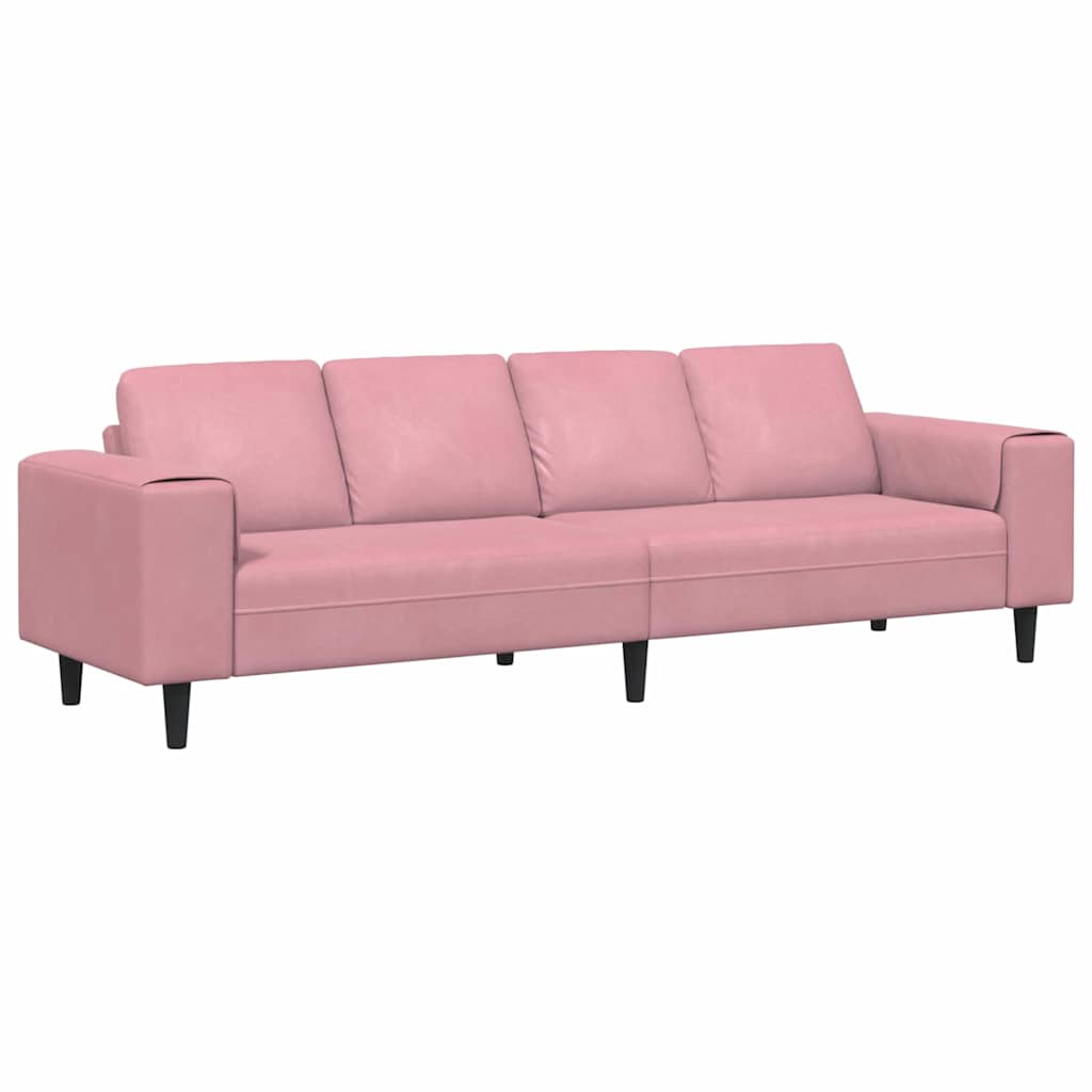 Living Room Sofa Pink 250 x 77 x 76 cm