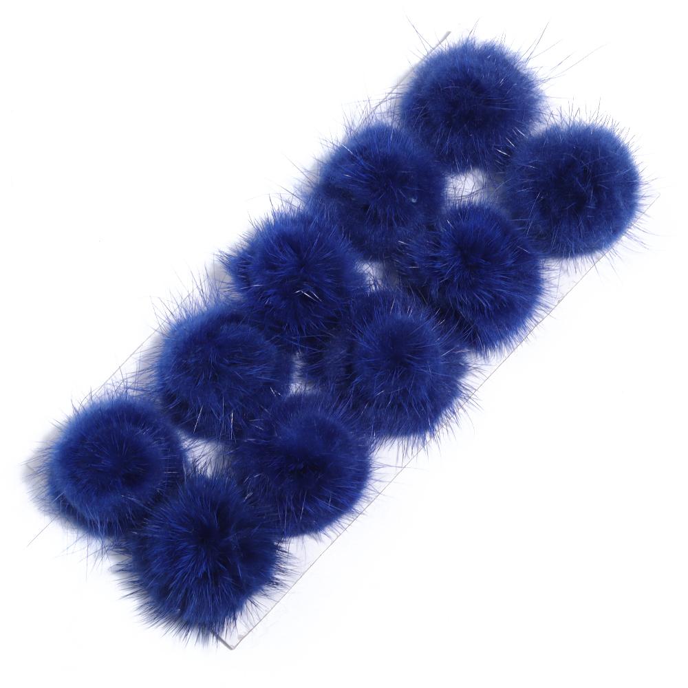 10pcs 3cm Faux Mink Fur Pompom Colorful Fur Pom Poms Balls For DIY Handmade Clothing Sewing Headwear Earrings Decor Accessories