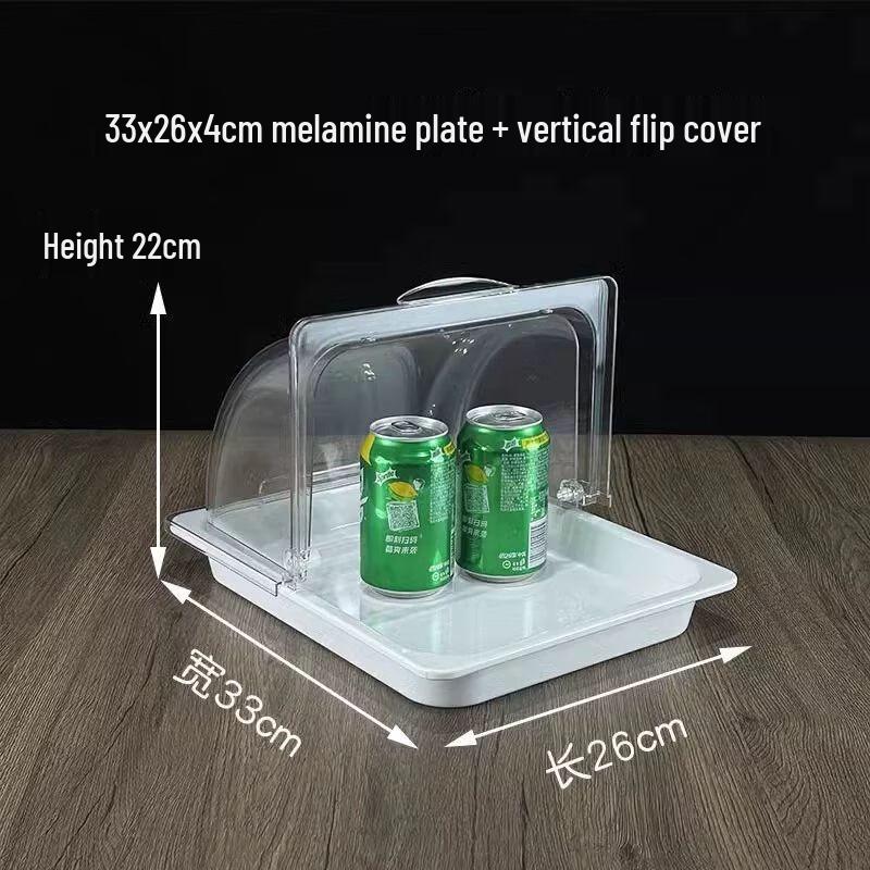 European Style Melamine Food Display Tray with Lid