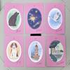 Ribbon Lenormand Deck 36 Pcs Lenormand Cards 9*6cm In A Stylish Matte Pink-purple with A Dull Feel