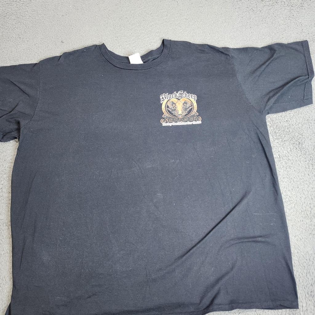 Port & Company Black Sheep Shirt Mens 3XL Black Harley Davidsons For Christ Tee Unisex T-Shirt