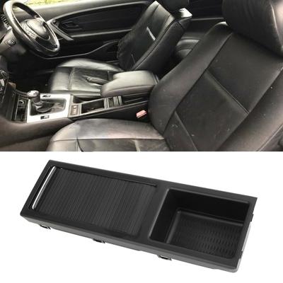 Black Front Center Console Storage Cup Holder Fits For BMW E46 3 Series 1998-2007