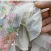 Reinforcement Nail Pearl Patchwork Printed Mesh Cake Dress Half Skirt for Girls New Hollow Out Long Dress