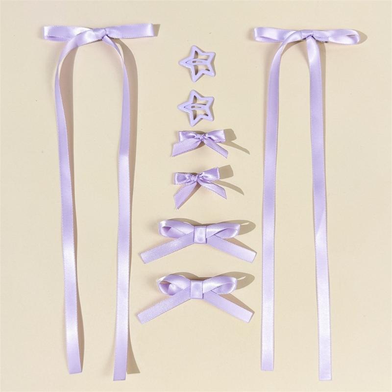 Stylish Butterfly Hair Ribbon Accessory Elegant Hairpin Fashion Hair Clip For Braids And Ponytails In Multiple Color