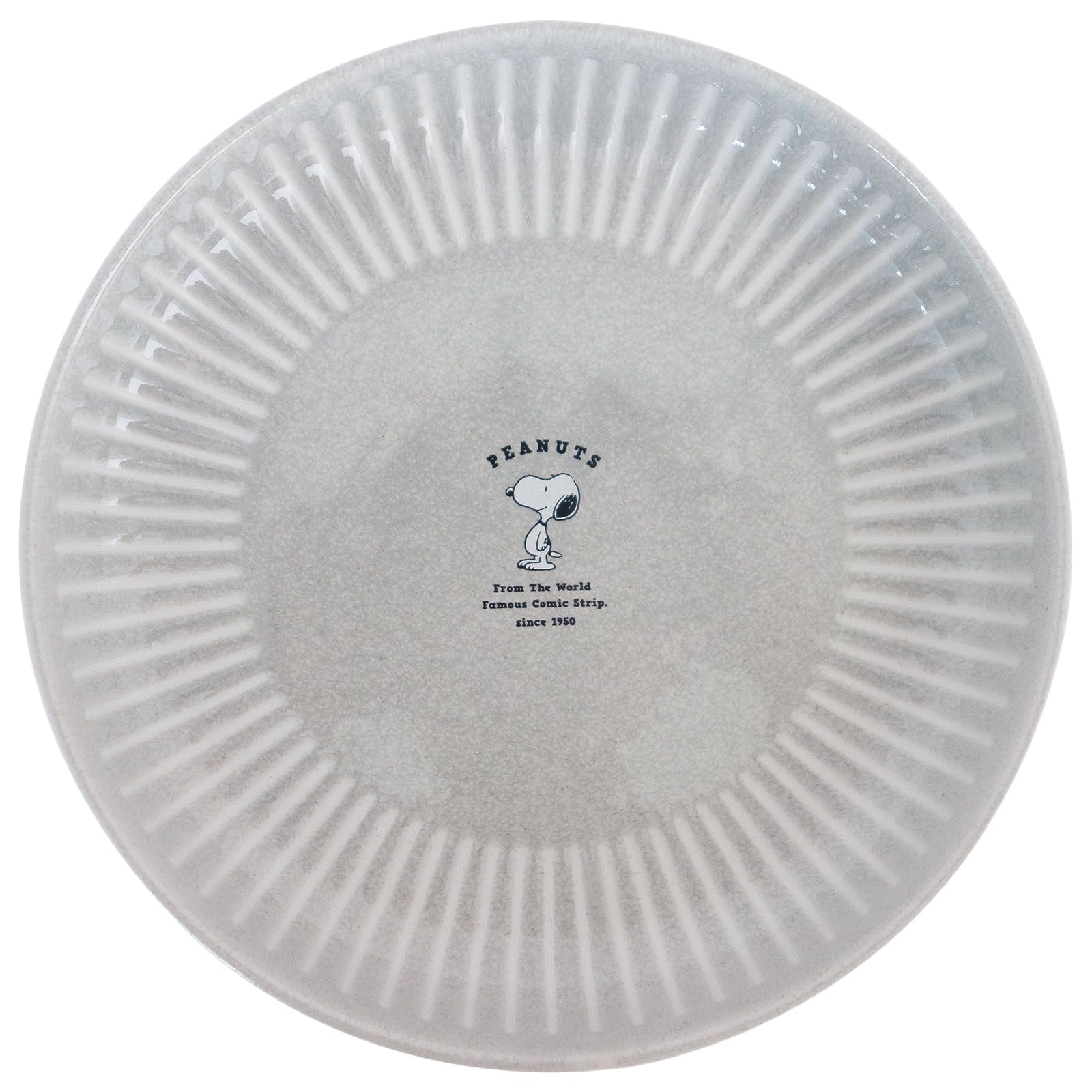 

Snoopy Plate Curry Plate Pasta Plate 21cm Microwave Safe Dishwasher Safe Stone Gray Made in Japan 614124 Peanuts Approx.