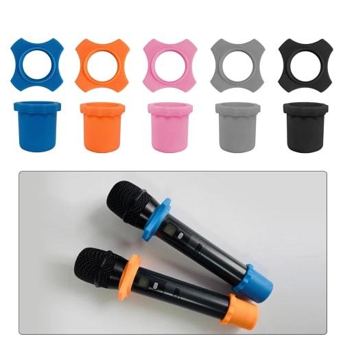 Set of 5 Microphone Slip and Protective Rings for Microphones, Ideal for Equipment Layout and Large Microphones