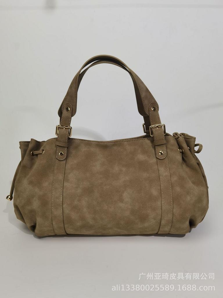 Damenhandtasche einfarbig einfache Handtasche für die Arbeit Pendlertasche Schulter Crossbody Tote weich