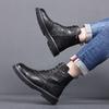 Crocodile Leather Pattern Martin Boots Men's  Genuine Leather Top Layer Cowhide  Autumn and Winter New Soft-soled Leather Shoes Men's Fashion