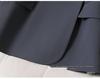 Women's Gray Blazer Jacket and Pants Two-Piece Set for Early Autumn 2025 - Petite Casual Suit