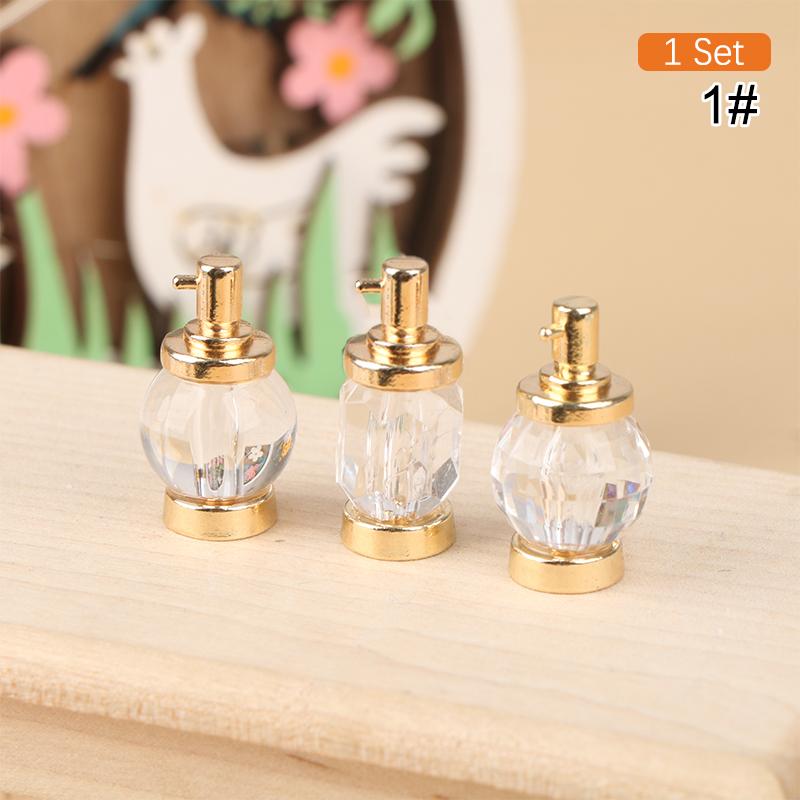 1 Set 1/12 Dollhouse Miniature Perfume Model Doll House Bedroom Bath Decor Toy Doll Fashion Makeup Accessories