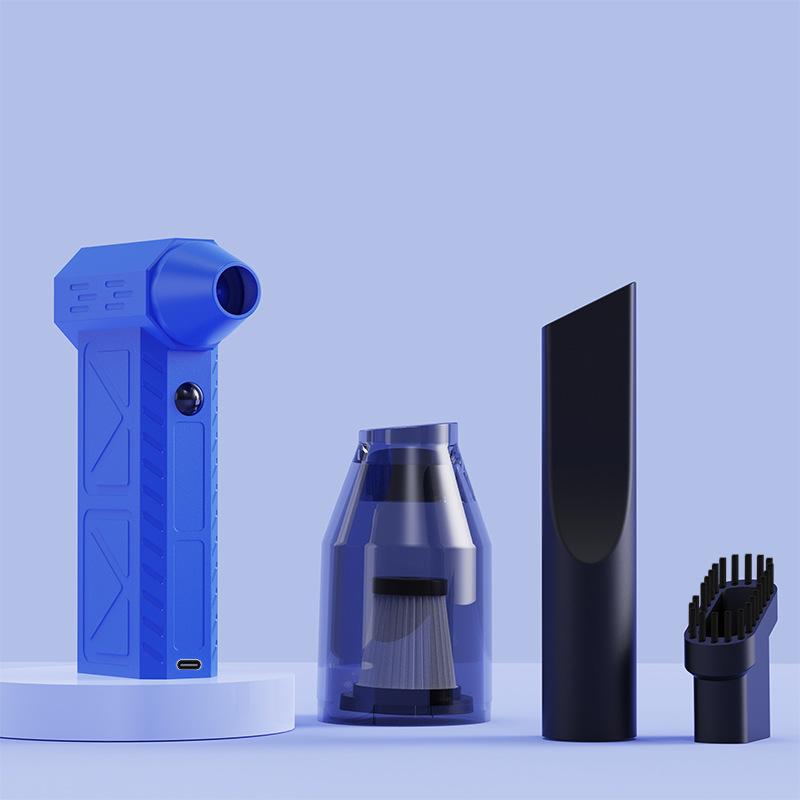 

Portable High-Power Wireless Hair Dryer with Multifunctional Charging Color Box 19.5*14.3*6.6 синій