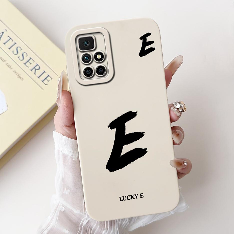 For Xiaomi Redmi 10 Case Fashion Lucky Letters Cover Shockproof Soft TPU Phone Case For Xiaomi Redmi 10 Prime Redmi10 2022 Shell