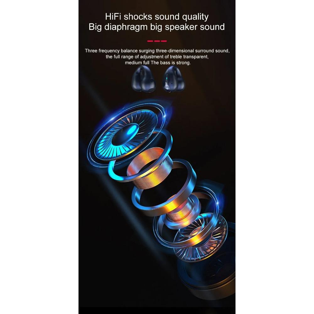 TWS for Ambie Sound Earcuffs Ear Bone Conduction Earring Wireless Bluetooth Earphones Sport Headphones Earbuds For Phones