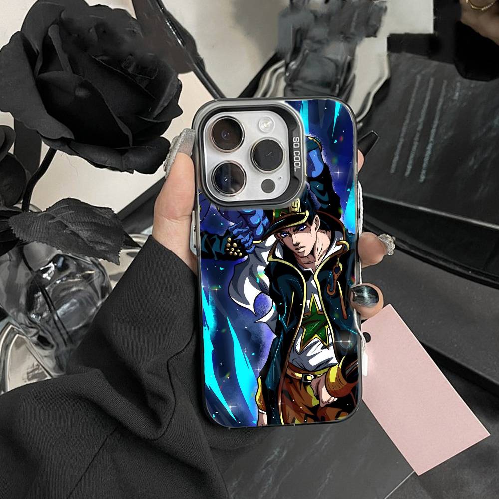 Anime Jojos Bizarres Adventures Phone Case For IPhone 16 17 15 14 12 13 Pro Max Black Color Shockproof Cover