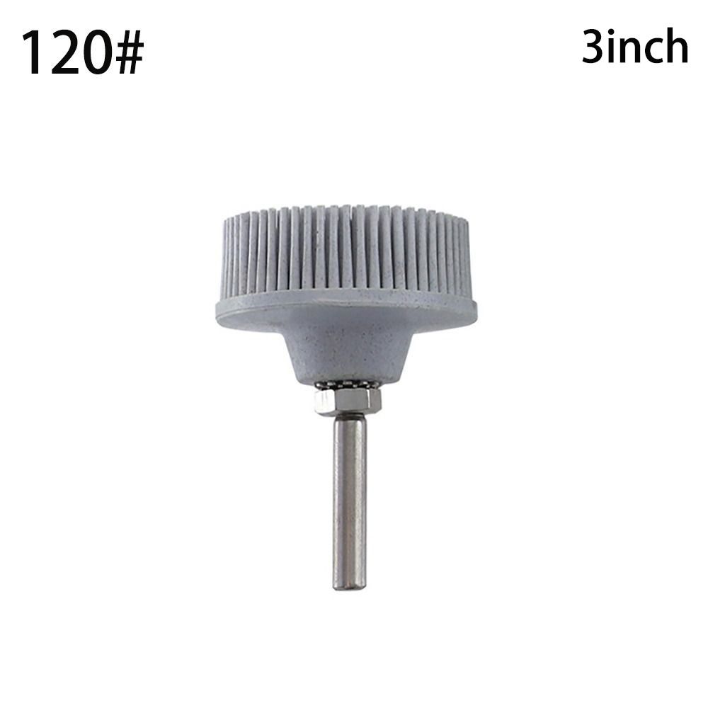 

1/4 Shank Bristle Disc Universal Rubber Sanding Disc Accessories Abrasive Removal Disc white-120-3inch